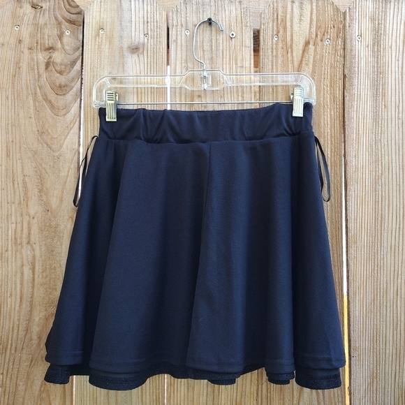 Shein - Glitter Skater Mini Skirt - Picture 6 of 8